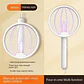 RAQUETA ELÉCTRICA RECARGABLE PARA MATAR MOSQUITOS MOD#RQ02 - Miniatura 8