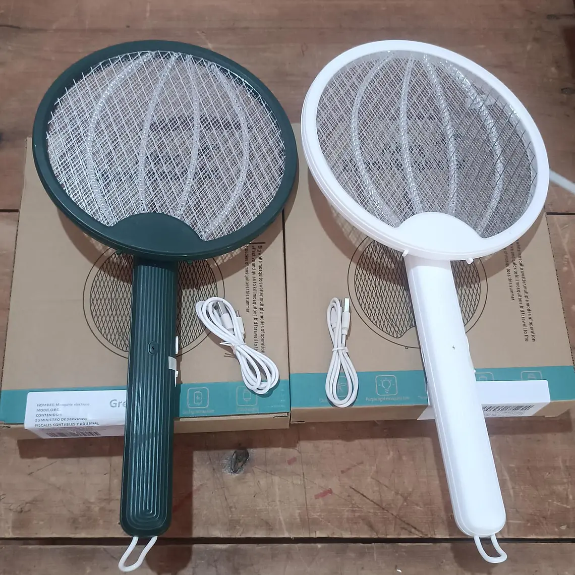 RAQUETA ELÉCTRICA RECARGABLE PARA MATAR MOSQUITOS MOD#RQ02 1