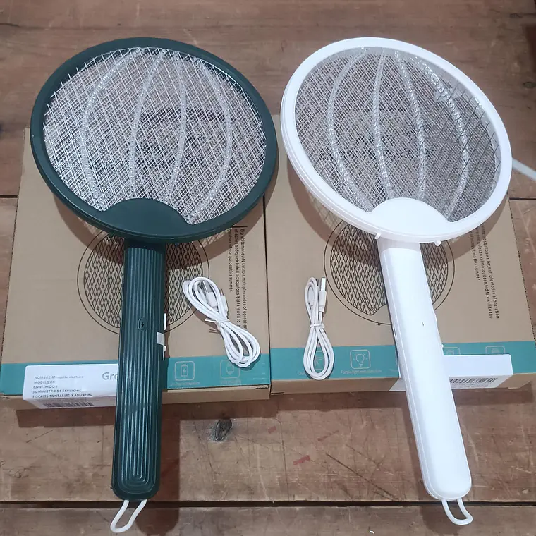 RAQUETA ELÉCTRICA RECARGABLE PARA MATAR MOSQUITOS MOD#RQ02 1