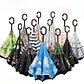 🌂☔SOMBRILLA REVERSIBLE NEGRA/FLORES Y ESTAMPADOS MOD#206☔☀️ - Miniatura 1