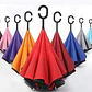 🌂☔SOMBRILLA REVERSIBLE NEGRA/ COLORES LISOS AL AZAR MOD#207☔☀️ - Miniatura 1