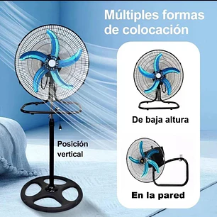VENTILADOR DE 18 PULGADAS 3 EN 1 POTENCIA 60W- COPIAR