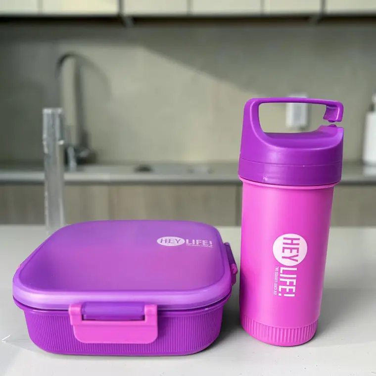 SET DE LUNCH BOX Y BOTELLA HEY LIFE 4