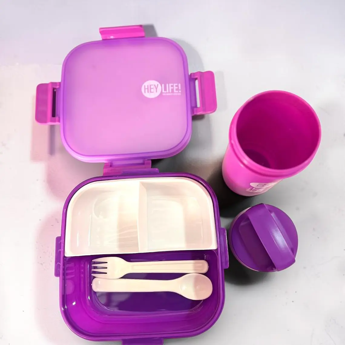 SET DE LUNCH BOX Y BOTELLA HEY LIFE 5