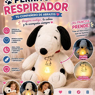 SNOPPY QUE RESPIRA CON LUZ Y SONIDO