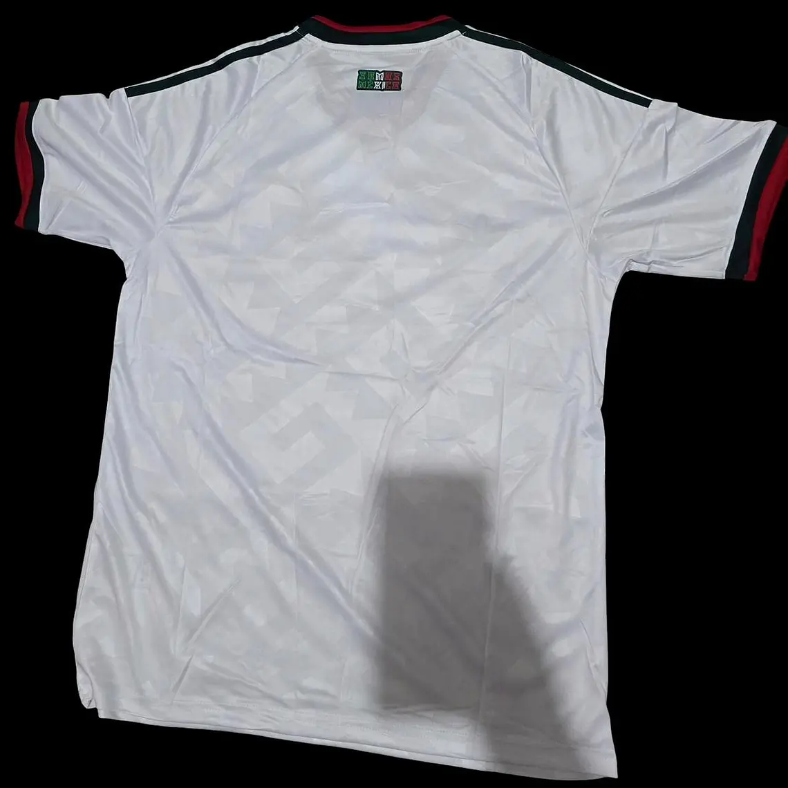 PLAYERA JERSEY MÉXICO JUGADOR BLANCA CALIDAD MAIKSPORT LOGO BORDADO  MUNDIAL 6
