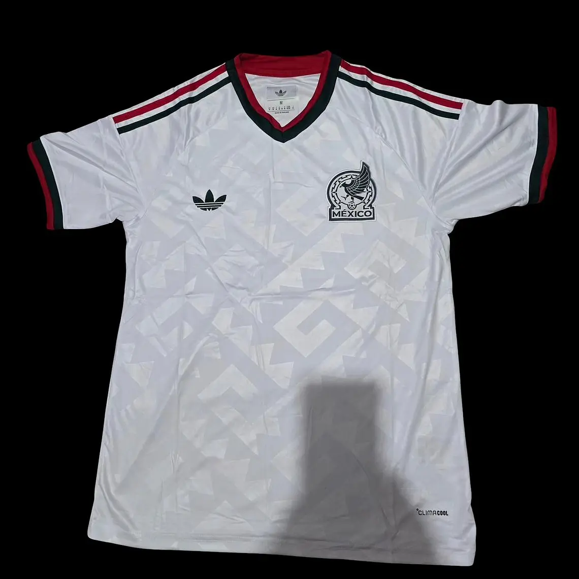 PLAYERA JERSEY MÉXICO JUGADOR BLANCA CALIDAD MAIKSPORT LOGO BORDADO  MUNDIAL 7