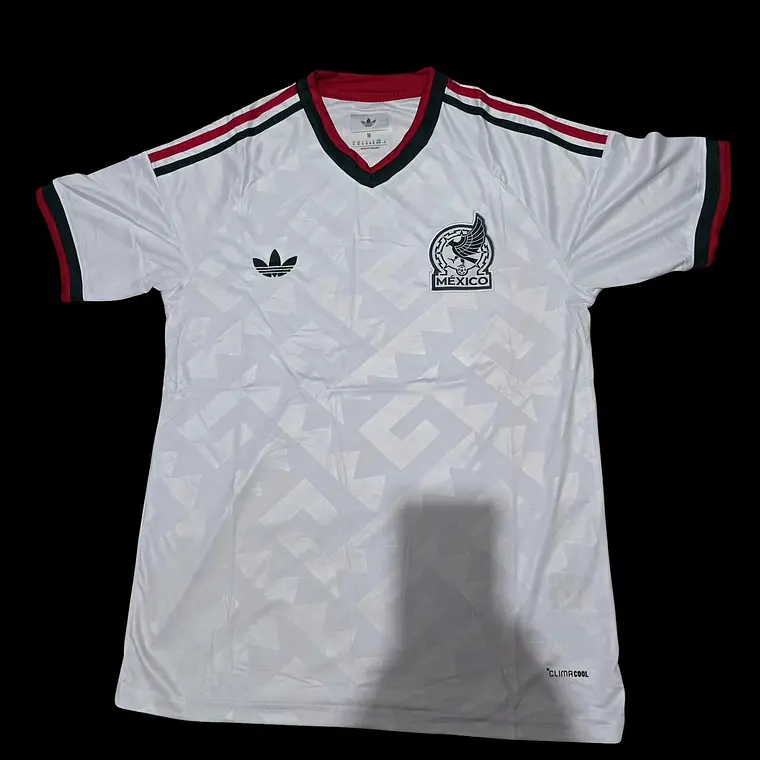 PLAYERA JERSEY MÉXICO JUGADOR BLANCA CALIDAD MAIKSPORT LOGO BORDADO  MUNDIAL 7