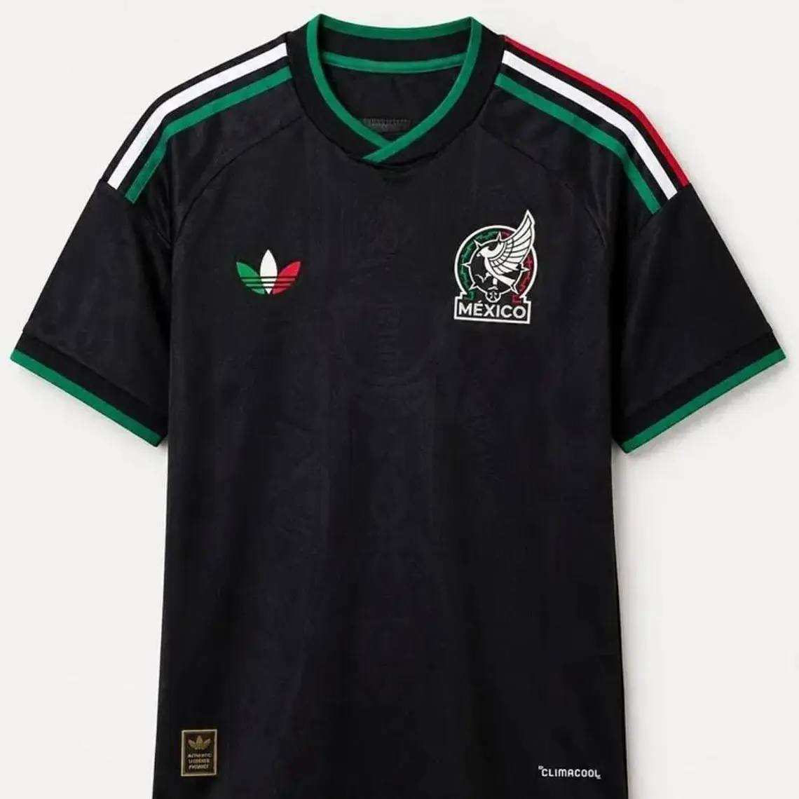 PLAYERA JERSEY MÉXICO JUGADOR NEGRA LOGOS PLASTIFICADOS  MUNDIAL 1