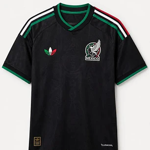 PLAYERA JERSEY MÉXICO JUGADOR NEGRA LOGOS PLASTIFICADOS  MUNDIAL
