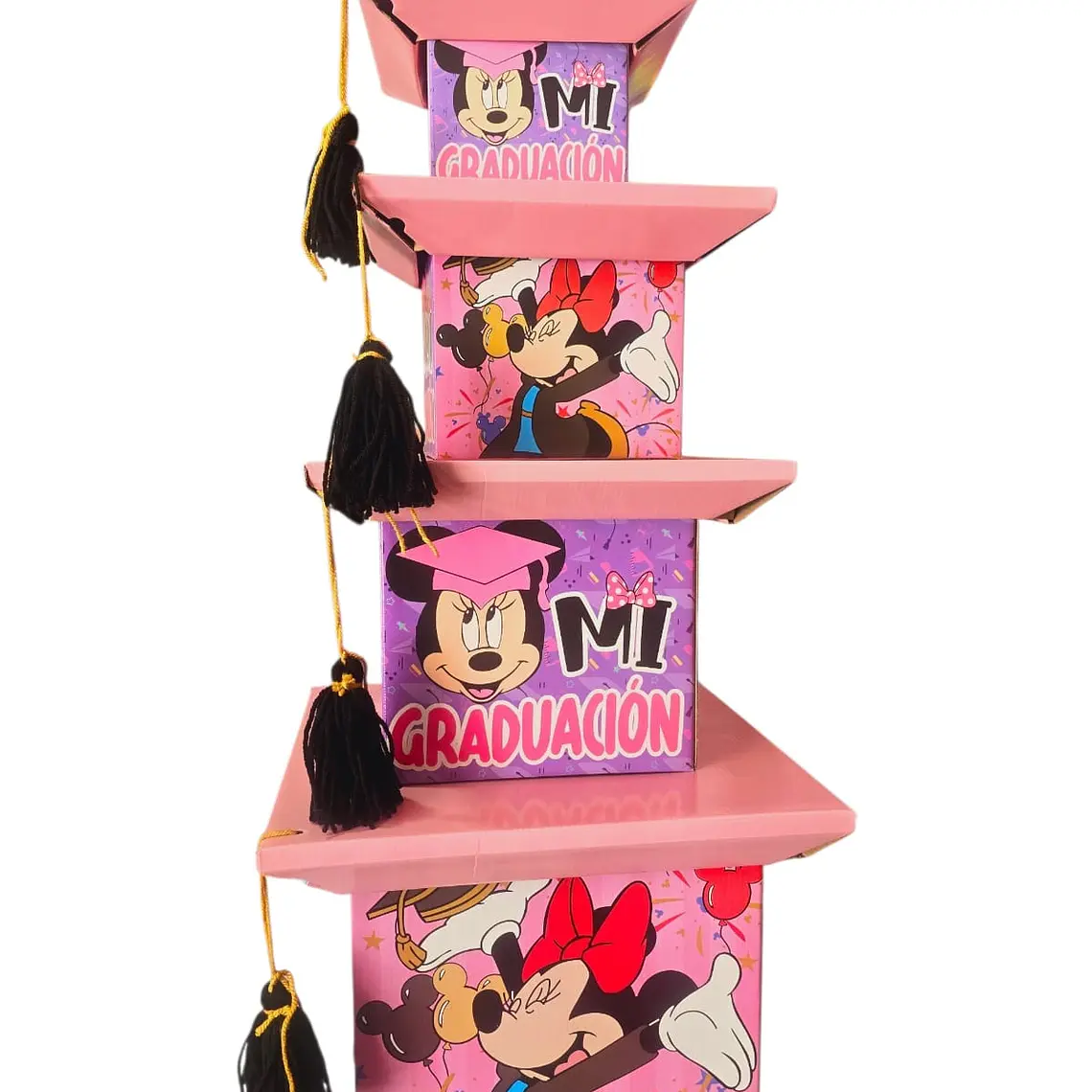 SET DE 4 CAJAS PARA GRADUACIÓN DIF TAMAÑOS PERSONAJES MOD#02 2