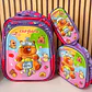 COMBO MOCHILA PARA PRIMARIA DISEÑO CAPIBARA AL AZAR MOD# FX25163-6 - Miniatura 7