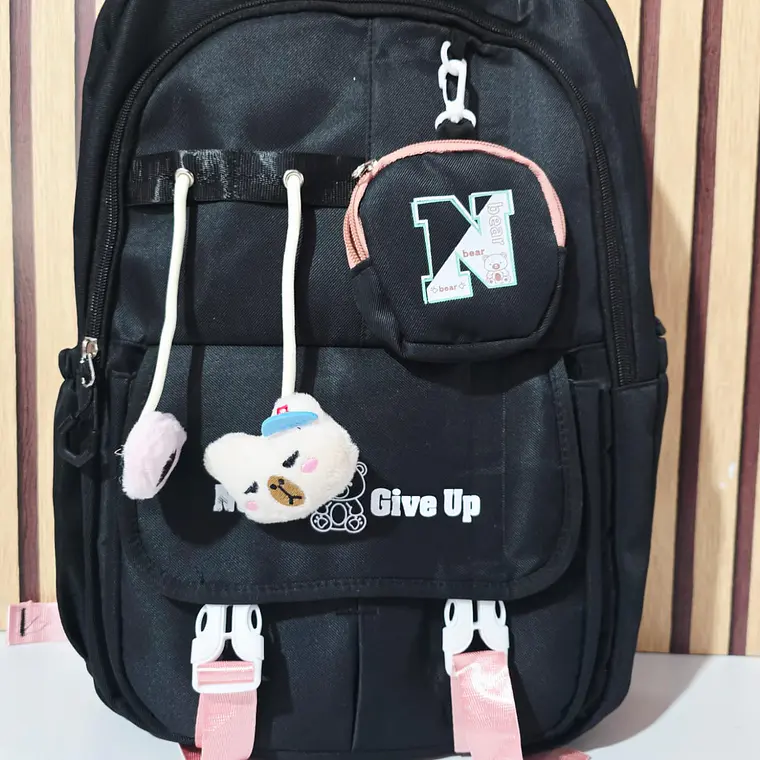 MOCHILA JUVENIL (NEVER GIVE UP) MOD# 1868 2