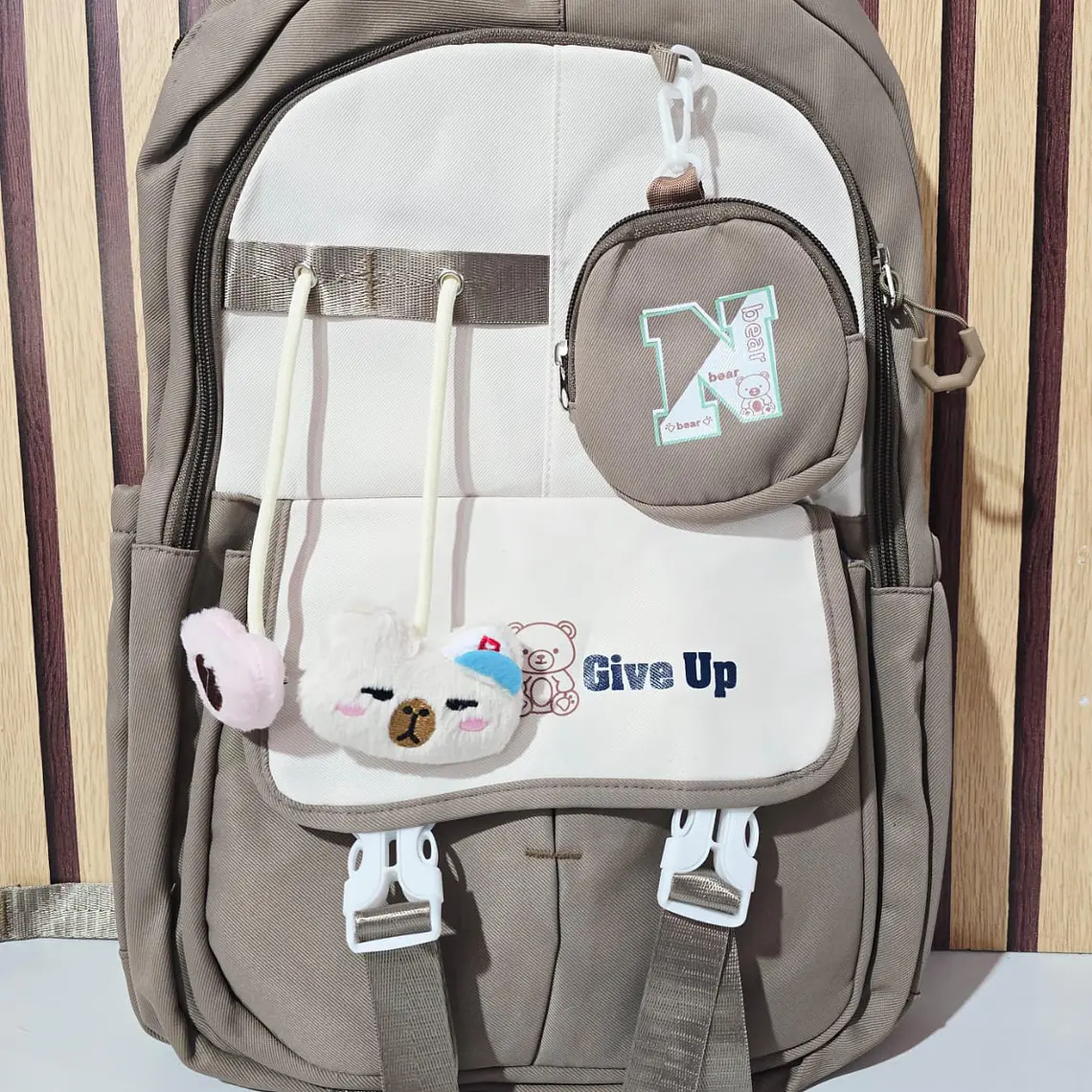 MOCHILA JUVENIL (NEVER GIVE UP) MOD# 1868 5