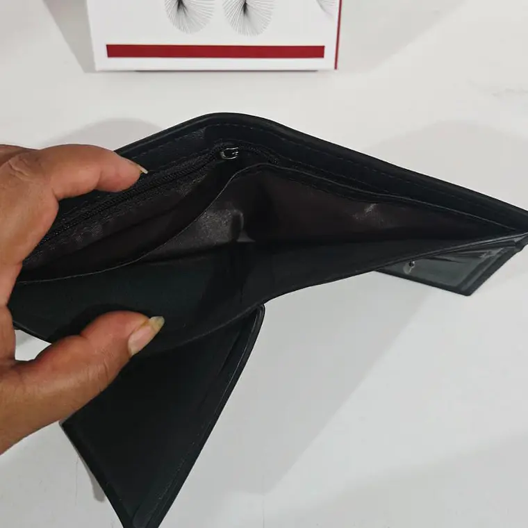 CARTERA PARA CABALLERO COM CIERRE AL AZAR MODELO#ZP-9 7
