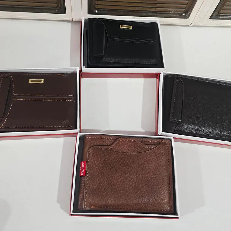 CARTERA PARA CABALLERO COM CIERRE AL AZAR MODELO#ZP-9 4