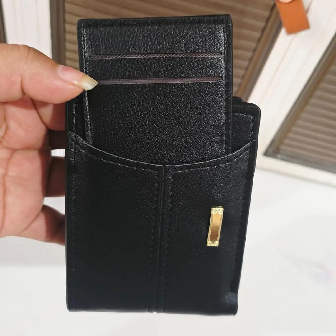 CARTERA PARA CABALLERO COM CIERRE AL AZAR MODELO#ZP-9 3