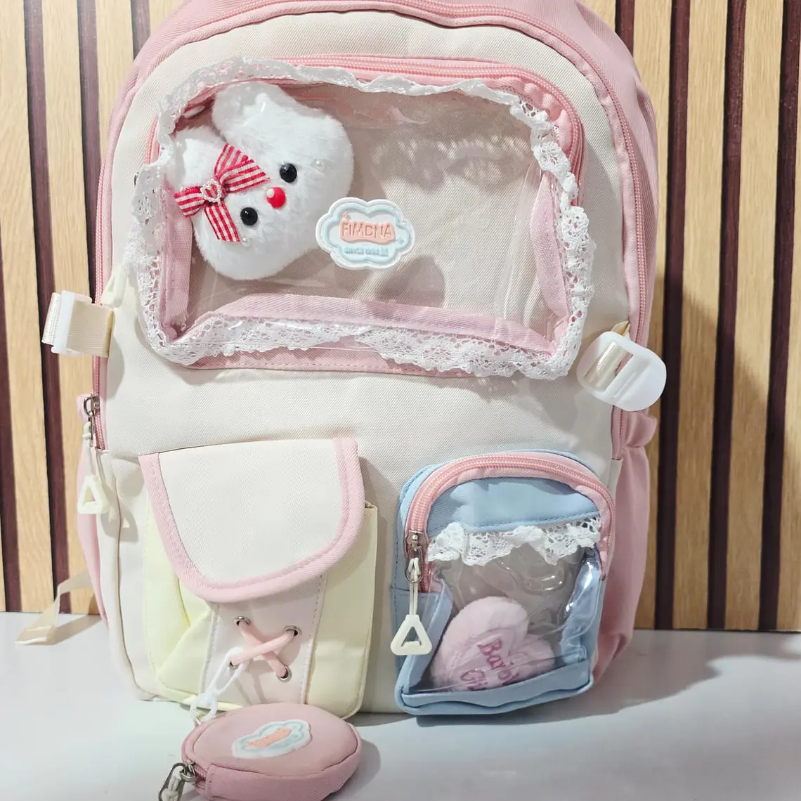 MOCHILA JUVENIL KAWAII (ENCAJE) MOD# 5090 3