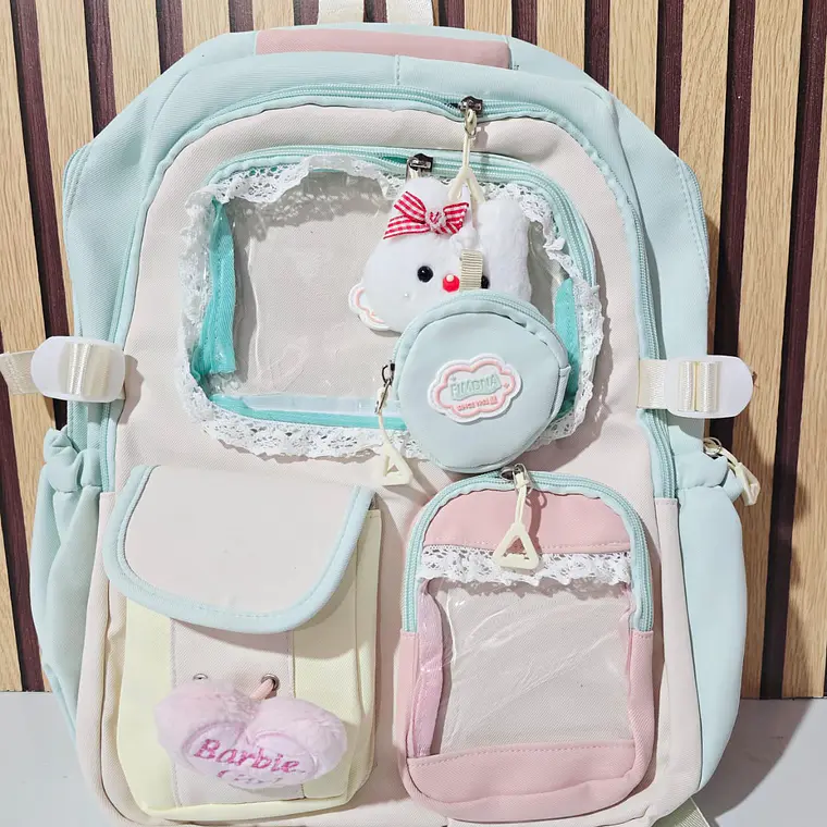 MOCHILA JUVENIL KAWAII (ENCAJE) MOD# 5090 5