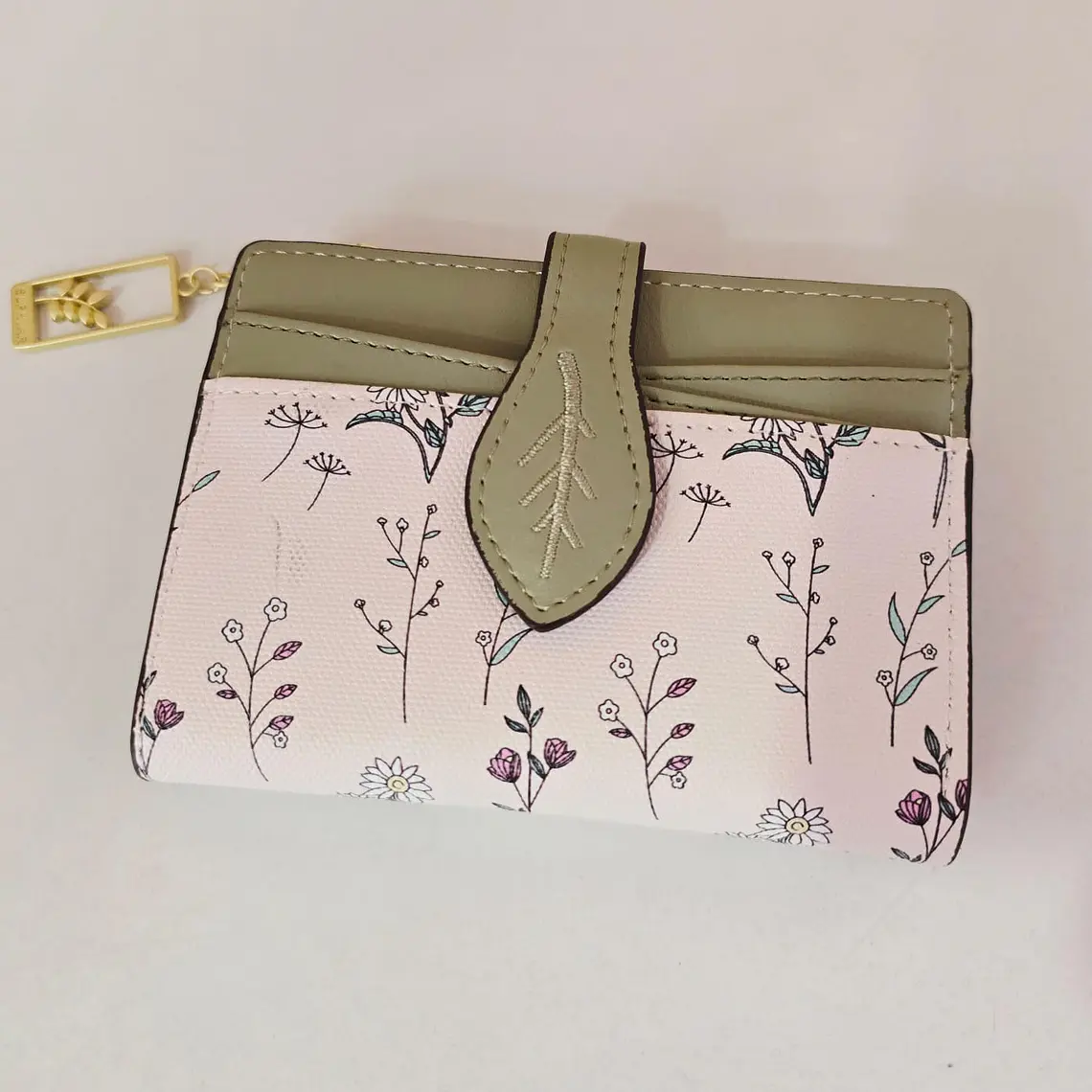 CARTERITA/MONEDERO BROCHE HOJITA MOD# 11878-13 3