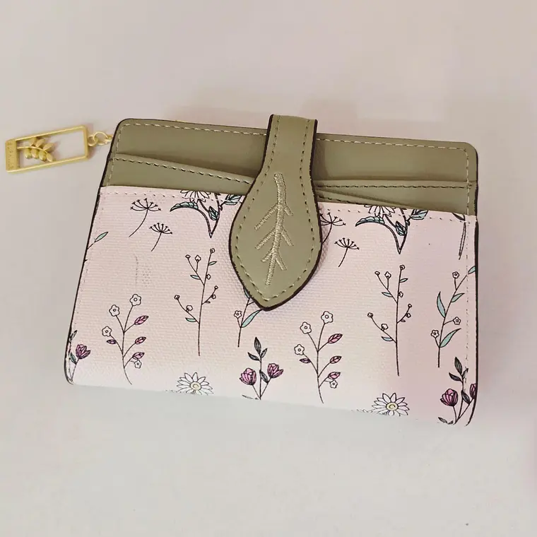 CARTERITA/MONEDERO BROCHE HOJITA MOD# 11878-13 3