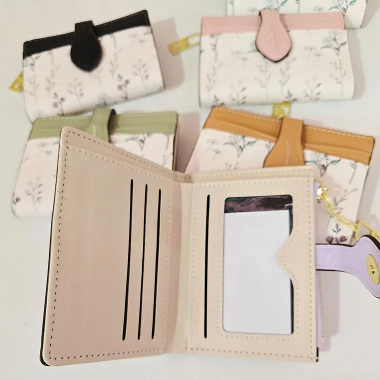 CARTERITA/MONEDERO BROCHE HOJITA MOD# 11878-13 14