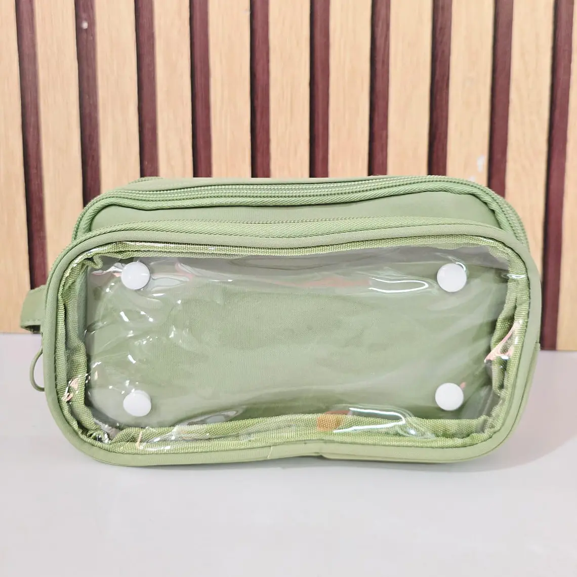 LAPICERA TRANSPARENTE CON 3 CIERRES MOD# 6