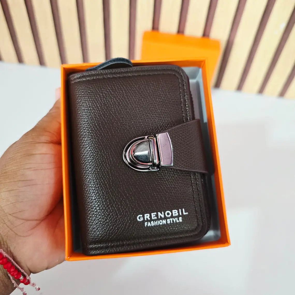CARTERA/TARJETERO PARA CABALLERO GRENOBIL MOD# D40059 3