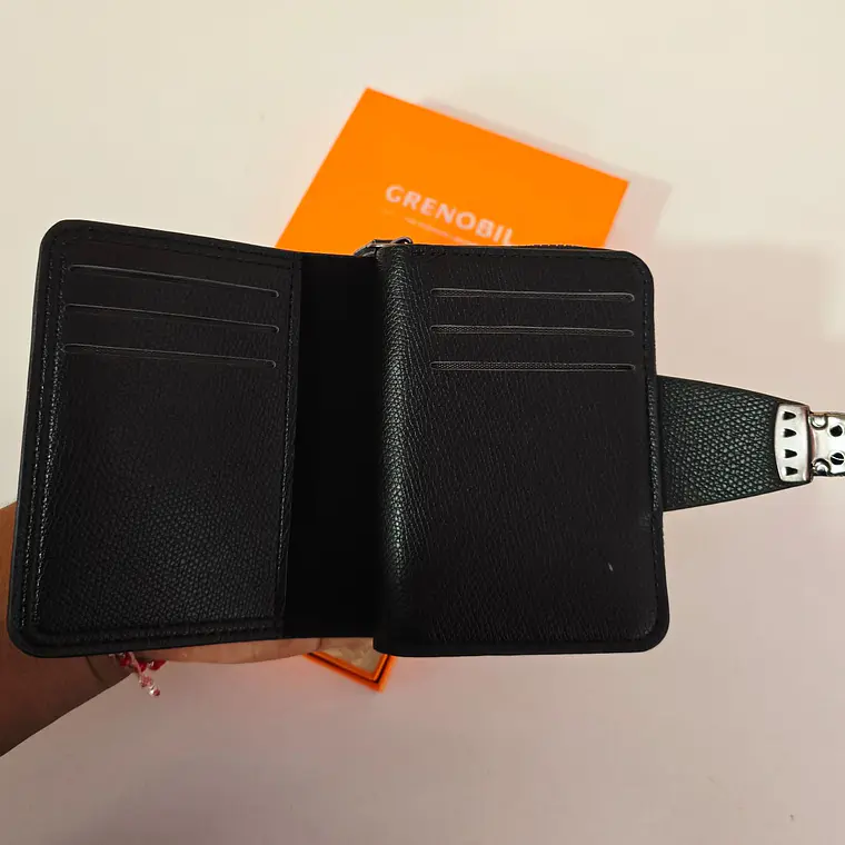 CARTERA/TARJETERO PARA CABALLERO GRENOBIL MOD# D40059 5