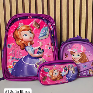 COMBO MOCHILA PARA PRIMARIA VARIOS PERSONAJES MOD# WN-112