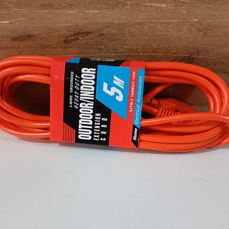 EXTENSIÓN USO RUDO COLOR NARANJA DE 5MTS MOD# YCY-5M- COPIAR 1