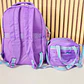 MOCHILA JUVENIL CON COLGANTE FLOR Y PULSERA MOD# S-8004-1🥰 - Miniatura 8