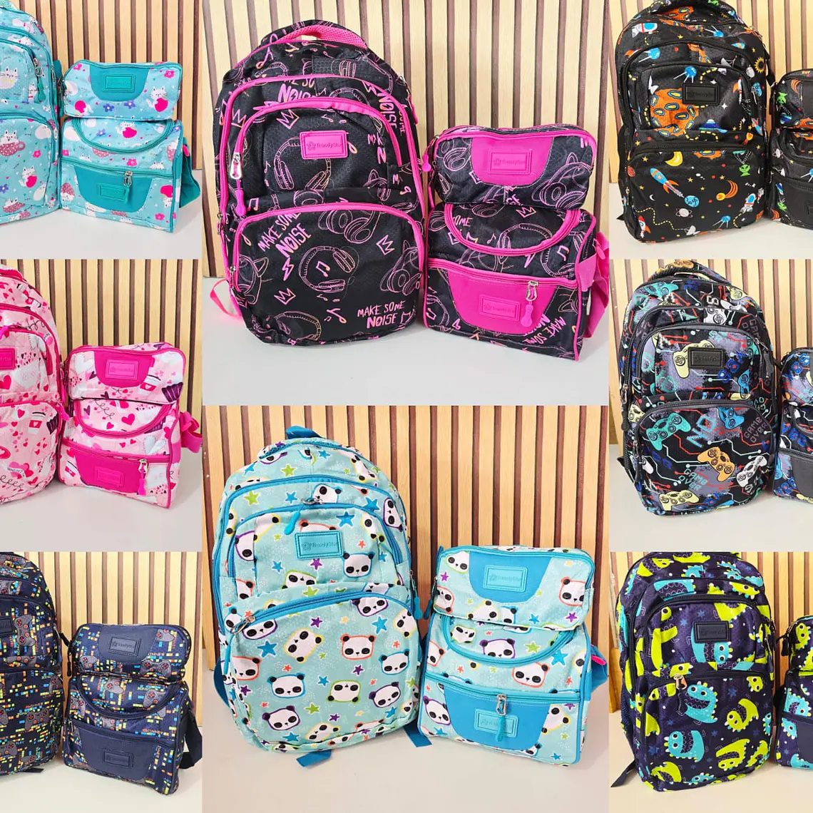 COMBO MOCHILA TRENDY JUVENIL VARIOS DISEÑOS MODELO# 2025 b 1