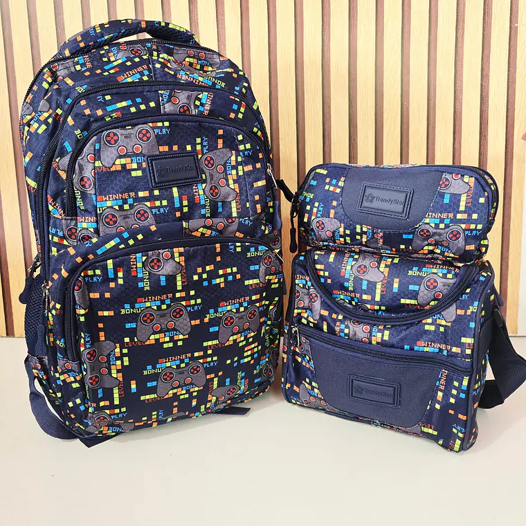 COMBO MOCHILA TRENDY JUVENIL VARIOS DISEÑOS MODELO# 2025 b 4