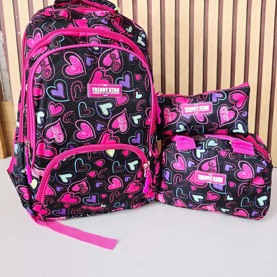 COMBO MOCHILA TRENDY JUVENIL VARIOS DISEÑOS MOELO# 2024 (varios) 7