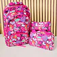 COMBO MOCHILA TRENDY JUVENIL VARIOS DISEÑOS MOELO# 2024 (varios) - Miniatura 11