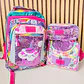 COMBO MOCHILA PREMIUM DE 3PZ TRENDY STAR LENTEJUELA REVERSIBLE MOD# 30201 (varios) - Miniatura 2