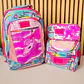 COMBO MOCHILA PREMIUM DE 3PZ TRENDY STAR LENTEJUELA REVERSIBLE MOD# 30201 (varios) - Miniatura 3