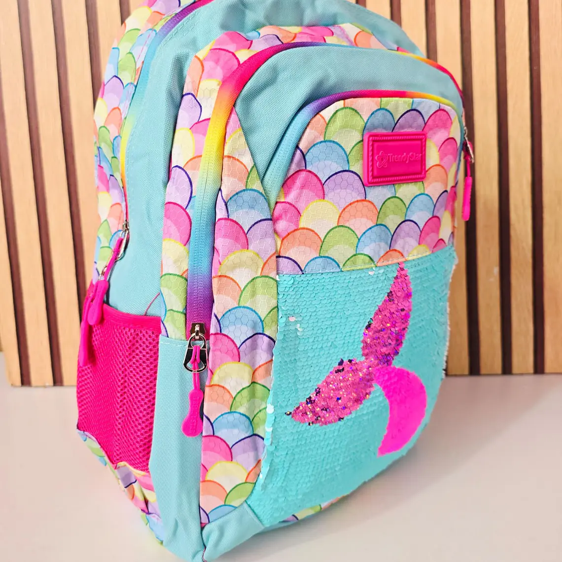 COMBO MOCHILA PREMIUM DE 3PZ TRENDY STAR LENTEJUELA REVERSIBLE MOD# 30201 (varios) 8
