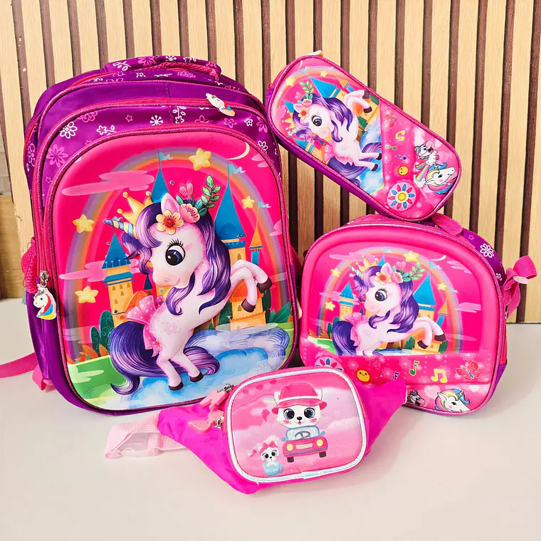 COMBO MOCHILA DE 4PZ PRIMARIA CON LUZ Y MUSICA DISNEY MOD# CAR4-03 6
