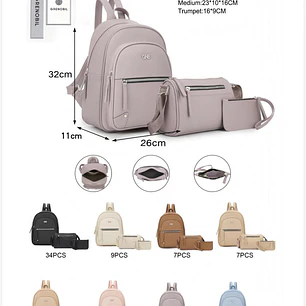 COMBO MOCHILA GRENOBIL MOD #AJN321