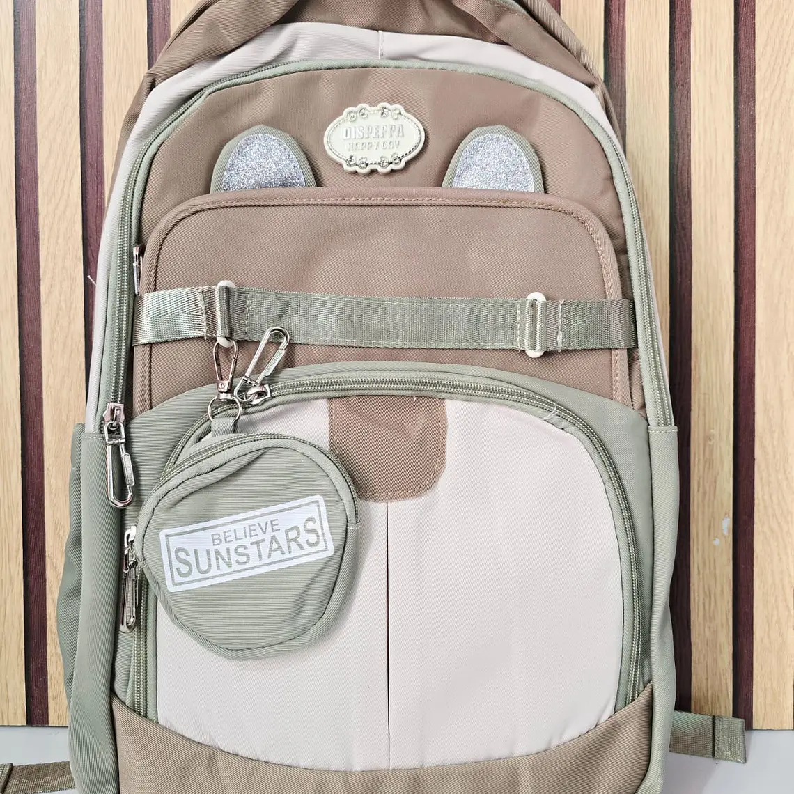 MOCHILA JUVENIL SUN STAR (OREJITAS Y MONEDERO) MOD# Y2777 4