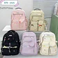 MOCHILA JUVENIL CON MONEDERITO Y ENCAJE (MOÑOS) MOD# 6925 - Miniatura 1