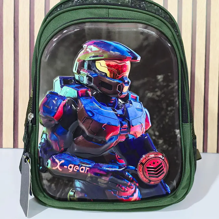 MOCHILA ORIGINAL X-GEAR PARA PRIMARIA SOLDADO HALO MOD# XGE 6601 1