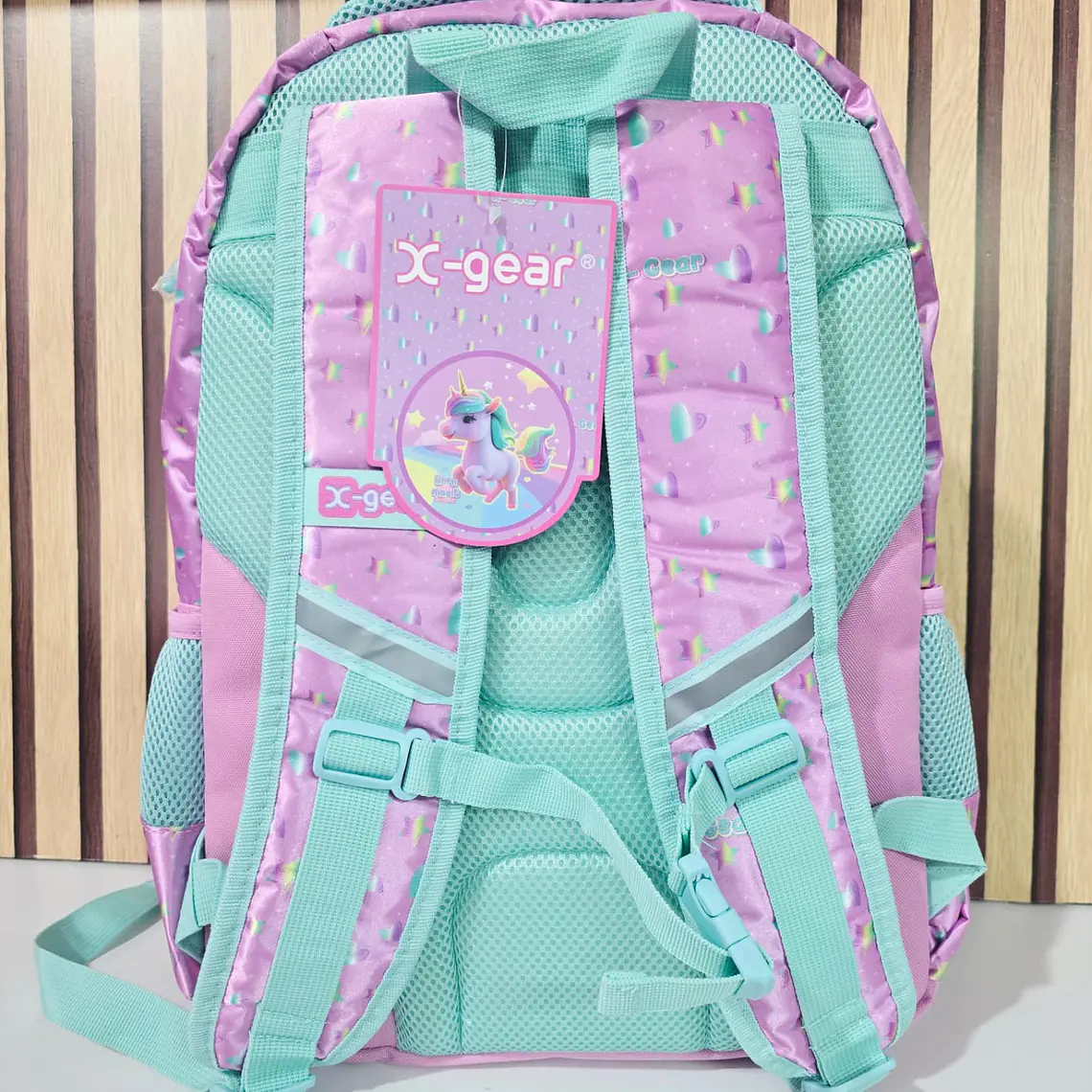 MOCHILA PRIMARIA OCON LUZ ORIGINAL X-GEAR  UNICORNIO  MOD# FX619 5