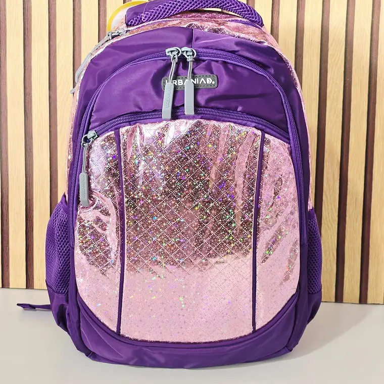 MOCHILA ORIGINAL JUVENIL URBANIA  MORADA MOD# 5186 2