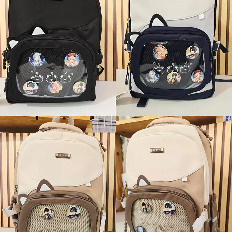 MOCHILA ORIGINAL X-GEAR JUVENIL  GATO PINES  MOD# XF724 1