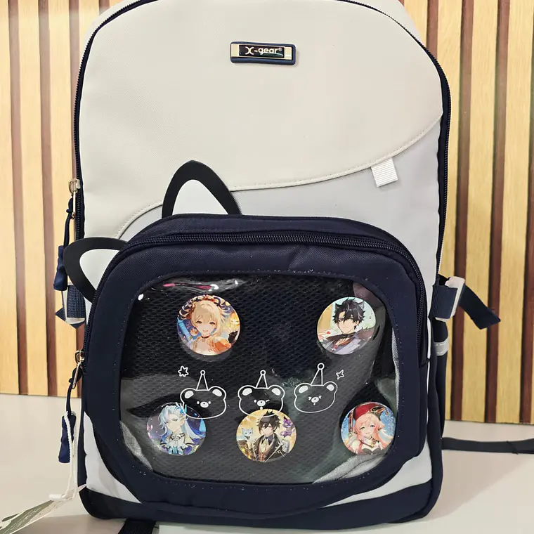 MOCHILA ORIGINAL X-GEAR JUVENIL  GATO PINES  MOD# XF724 3