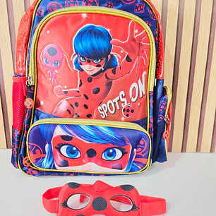 MOCHILA ORIGINAL LADY BUG  CON ANTIFAZ FOTORAMA PRIMARIA  SPOT ON MOD# LB30A60BP