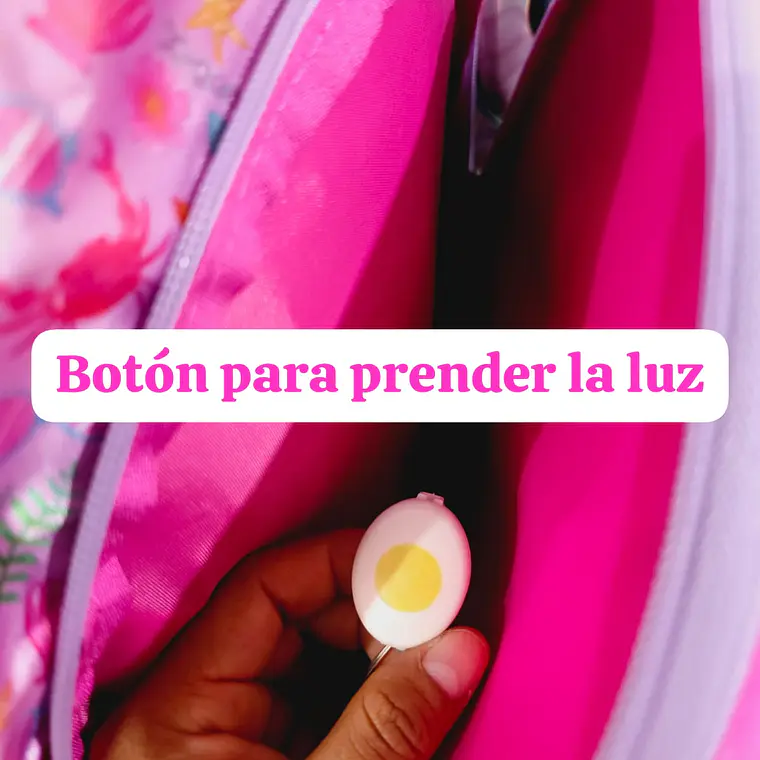 COMBO DE MOCHILA CON LUZ ORIGINAL X-GEAR DISEÑO SIRENA (PRIMARIA) MOD# FX620 6